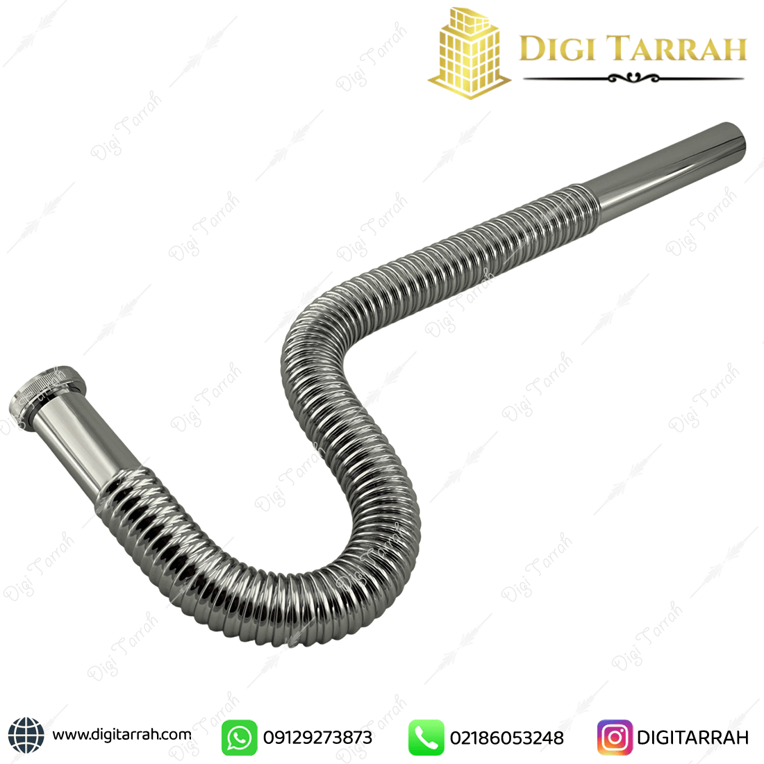 سیفون روشویی استیل کششی فاضلاب