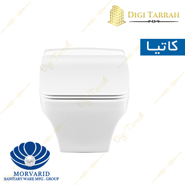 کاسه توالت وال هنگ مروارید مدل کاتیا نمای 3