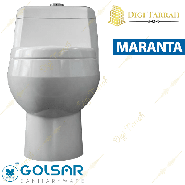 توالت فرنگی چینی گلسار مدل مارانتا