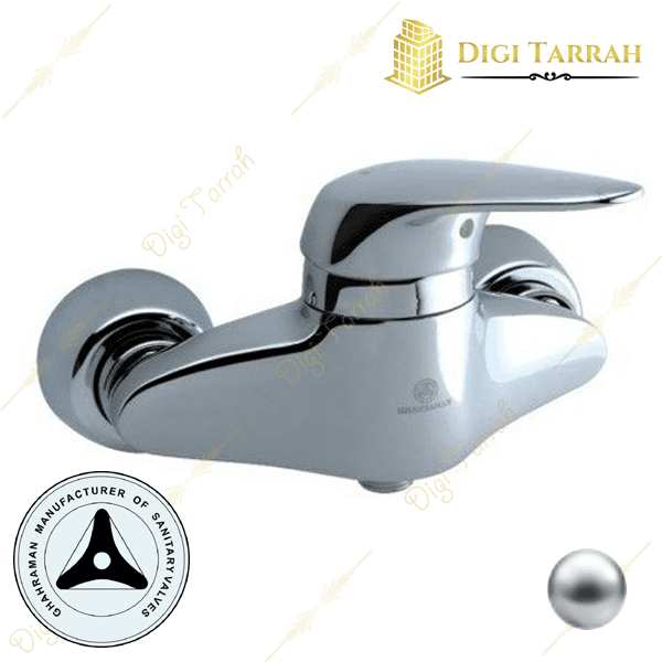 شیر توالت کروم براق آرمال شیرآلات قهرمان