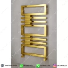 حوله خشک کن استیل مدرن طلایی