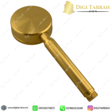 سردوش شاور دستی گرد طلایی مات نمای پشت