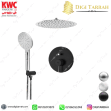 شیر دوش توکار kwc مدل زو تیپ ۳ مشکی