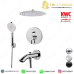 شیر دوش توکار kwc مدل زو تیپ 4 کروم