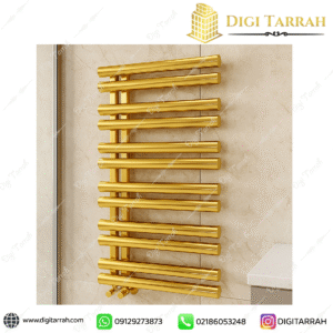 رادیاتور حوله خشک کن طلایی برای حمام
