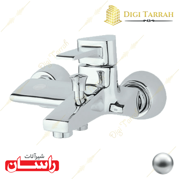 شیر دوش کروم براق سورنا شیرآلات راسان
