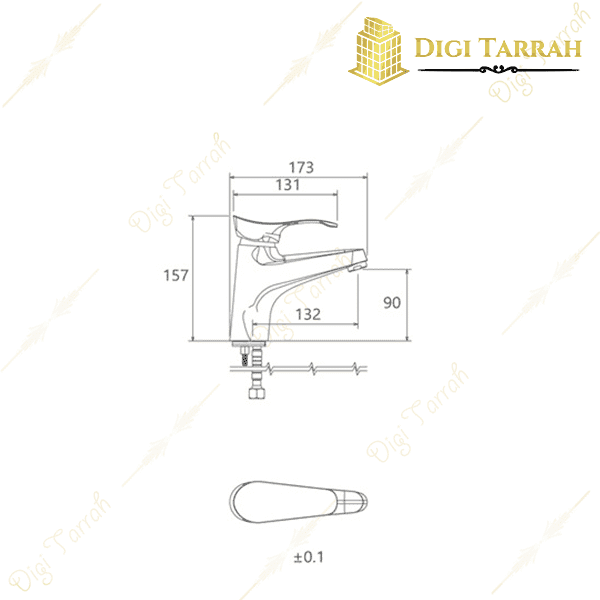 شیر روشویی شودر مدل لرد شیرآلات شودر