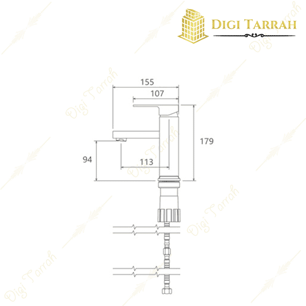 شیر روشویی کوتاه شودر مدل اروپا شیرآلات شودر