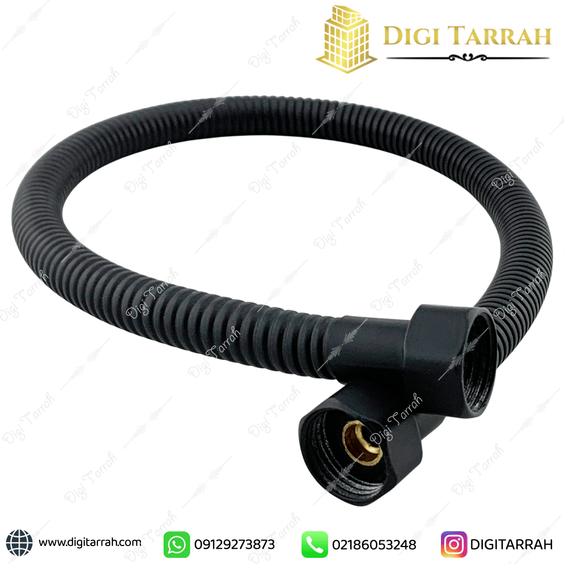 شلنگ پیسوار مشکی دوسر مهره مناسب فرنگی و فلاش تانک شلنگ پیسوار مشکی دوسر مهره مناسب فرنگی و فلاش تانک