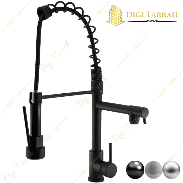 شیر ظرفشویی رستورانی مشکی