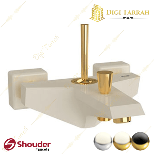 شیر دوش تیفانی سفید شیری طلایی شیرآلات شودر