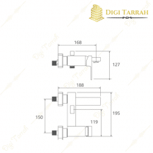 شیر دوش شودر مدل اروپا شیرآلات شودر