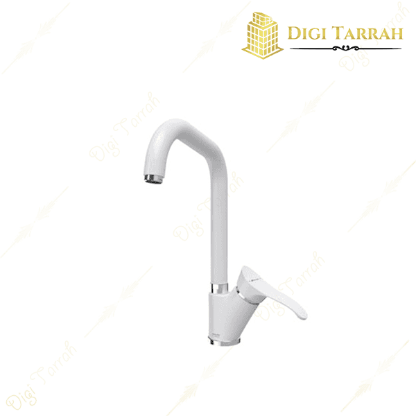 شیر ظرفشویی شودر مدل لرد رنگ سفید کروم شیرآلات شودر