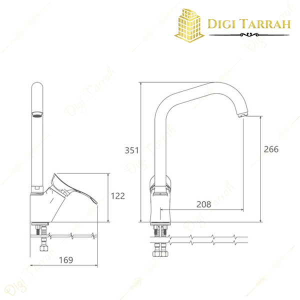 شیر ظرفشویی شودر مدل لرد شیرآلات شودر