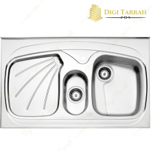 سینک ظرفشویی استیل البرز مدل فانتزی 610 روکار