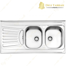 سینک ظرفشویی استیل البرز مدل فانتزی ۷۲۵ روکار