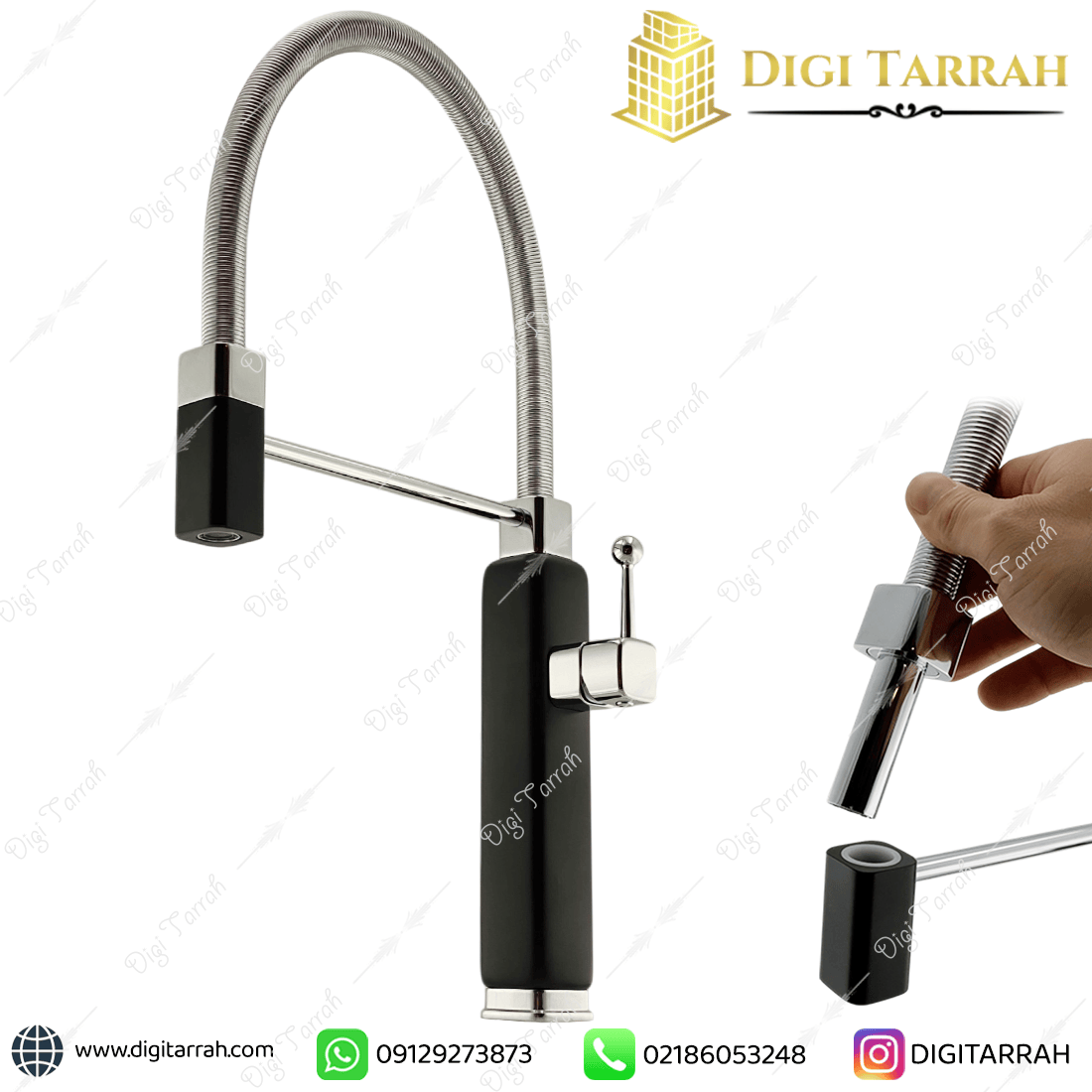 شیر ظرفشویی اسمگ smeg مشکی