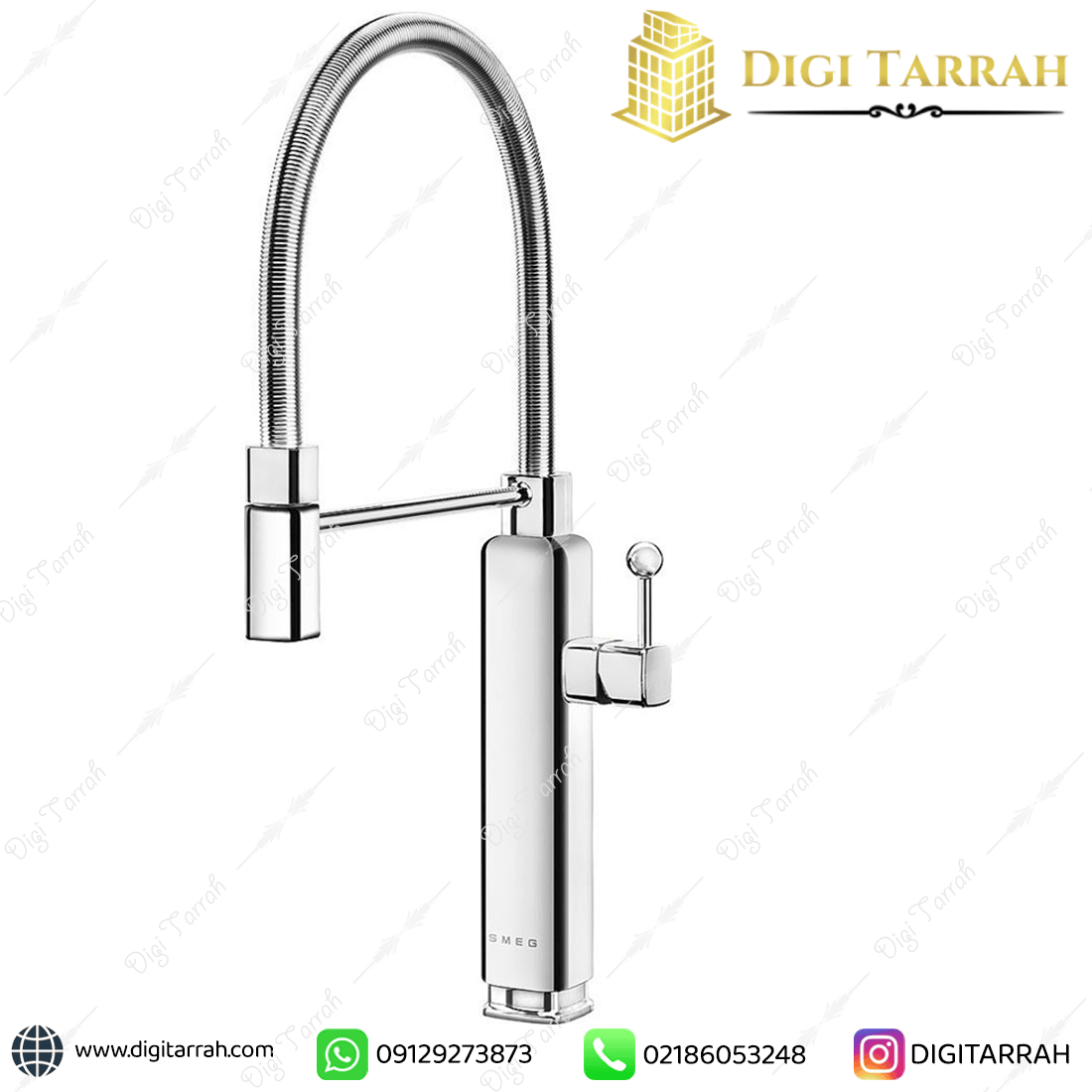 شیر ظرفشویی اسمگ smeg کروم