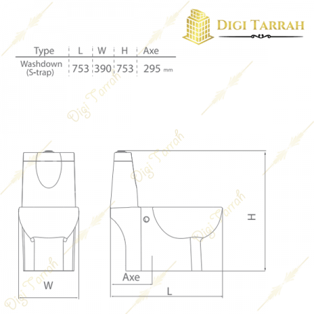 مشخصات توالت فرنگی چینی کرد مدل طاووس