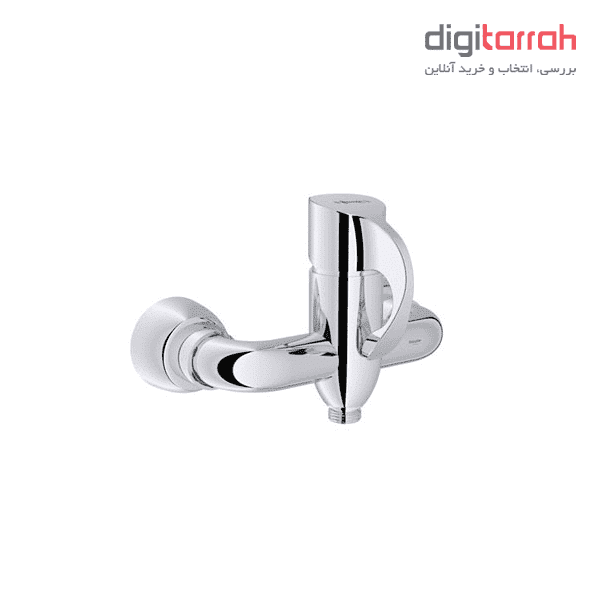 شیر توالت شودر مدل دانته کروم براق شیرآلات شودر