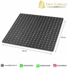 سردوش استیل مشکی ۵۰ سانتی متر برند ENZO