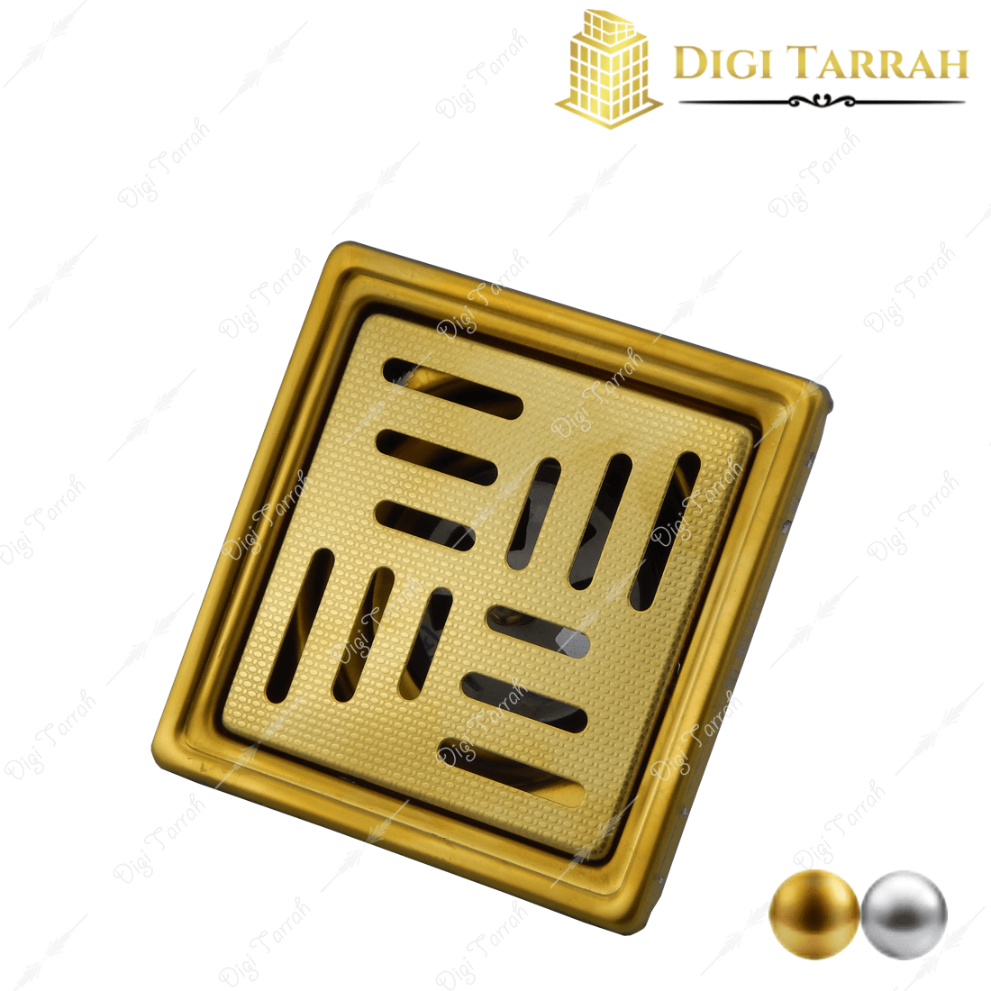 کفشور استیل طلایی براق 10 * 10 سانتی متری کد 10