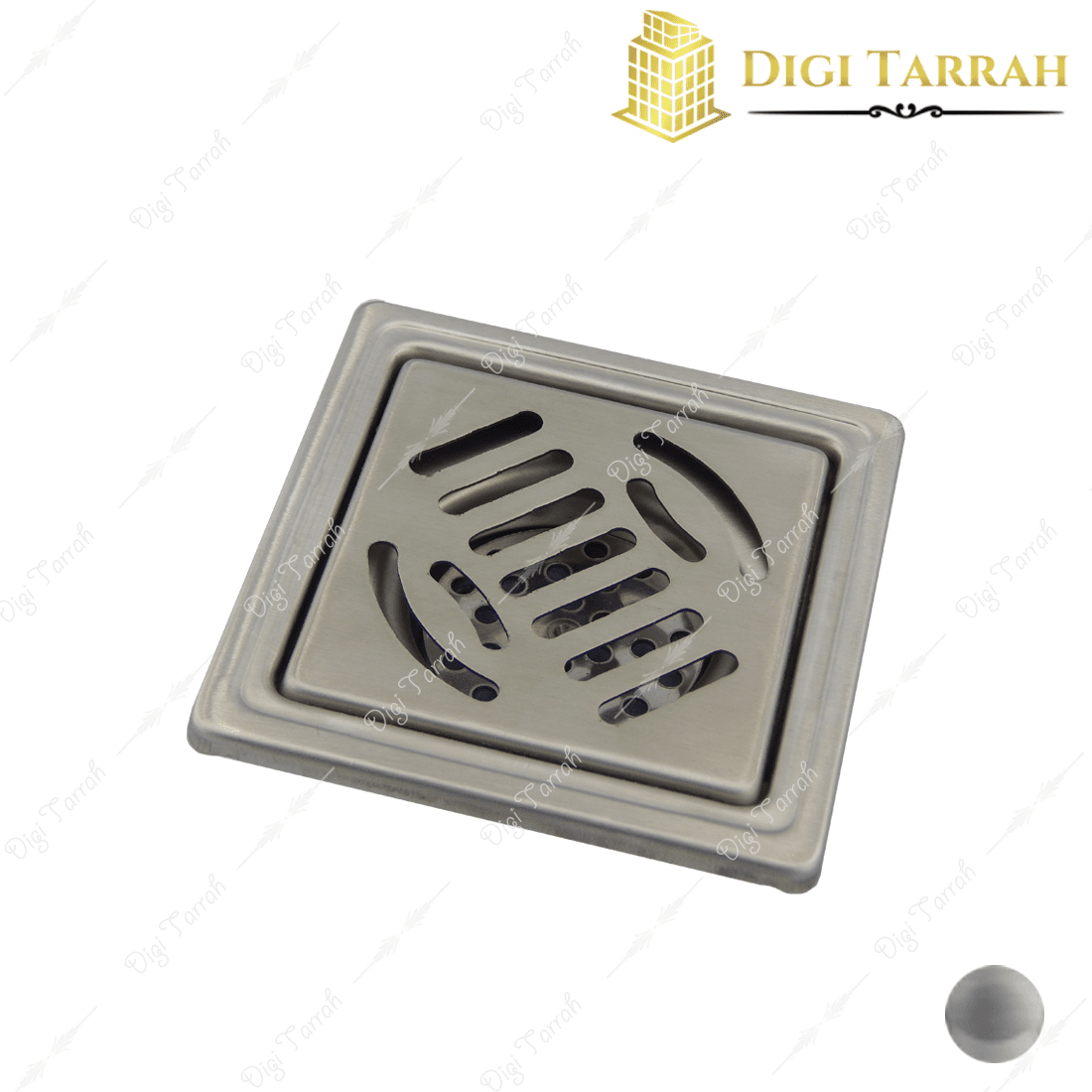 کفشور استیل کروم مات 11 * 11 سانتی متری کد 05