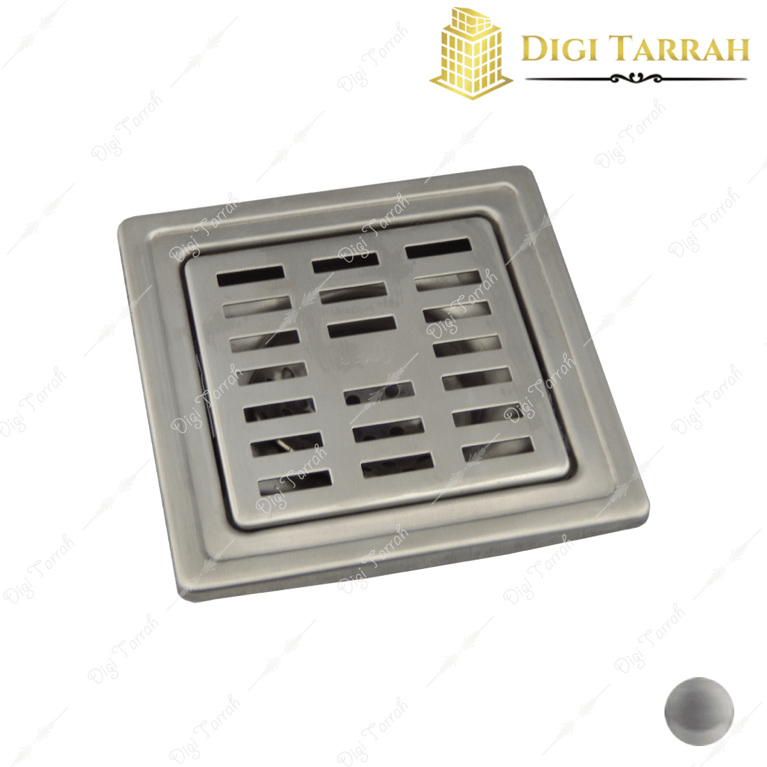 کفشور استیل مشبک کروم مات 11 * 11 سانتی متری کد 02